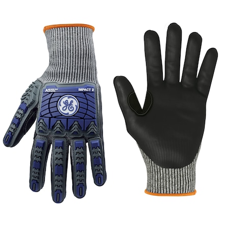 Ge 18 Ga Foam Nitrile Tpr Impact A5 Glove 2Xl GG2442XLC